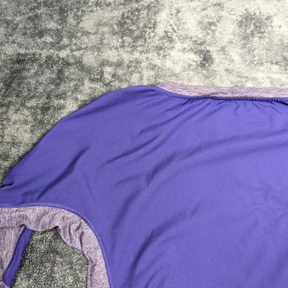 Nike Shirt Womens Medium Purple Long Sleeve DriFit Oversize Athletic Outdoor Tee - Picture 15 of 16